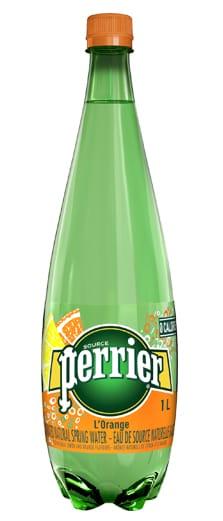 Perrier Orange Plastic Bottle 1L