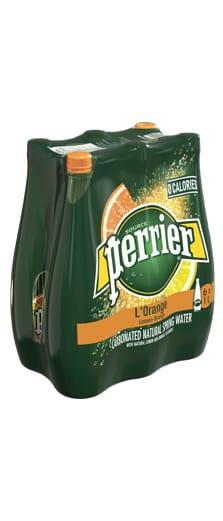 Perrier Orange Plastic Bottle 1L