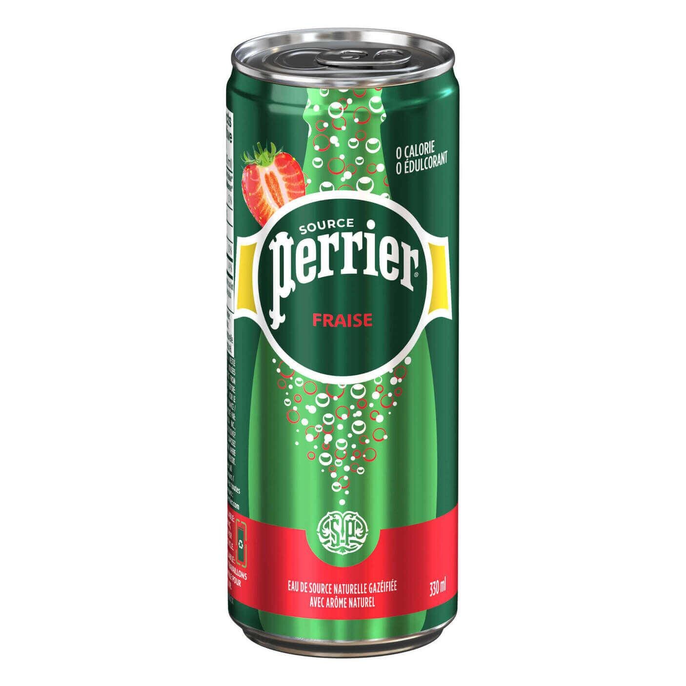 Perrier Fraise slim can 330ml