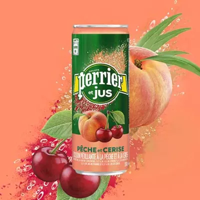 PERRIER® Pêche et cerise