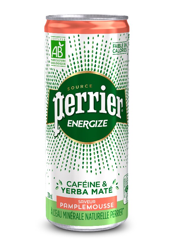 Canette 33cl Perrier Energize Pamplemousse