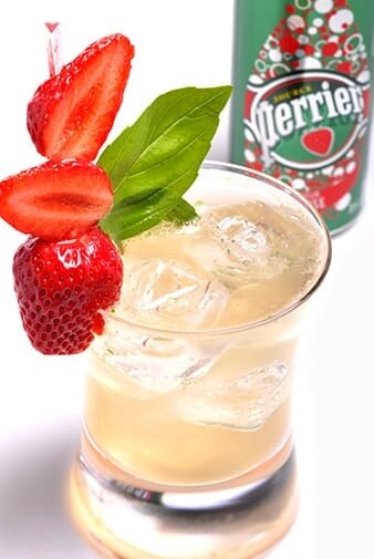 Perrier fraise basilic