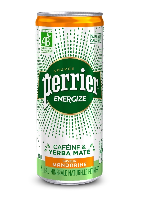 Canette 33cl Perrier Energize Mandarine