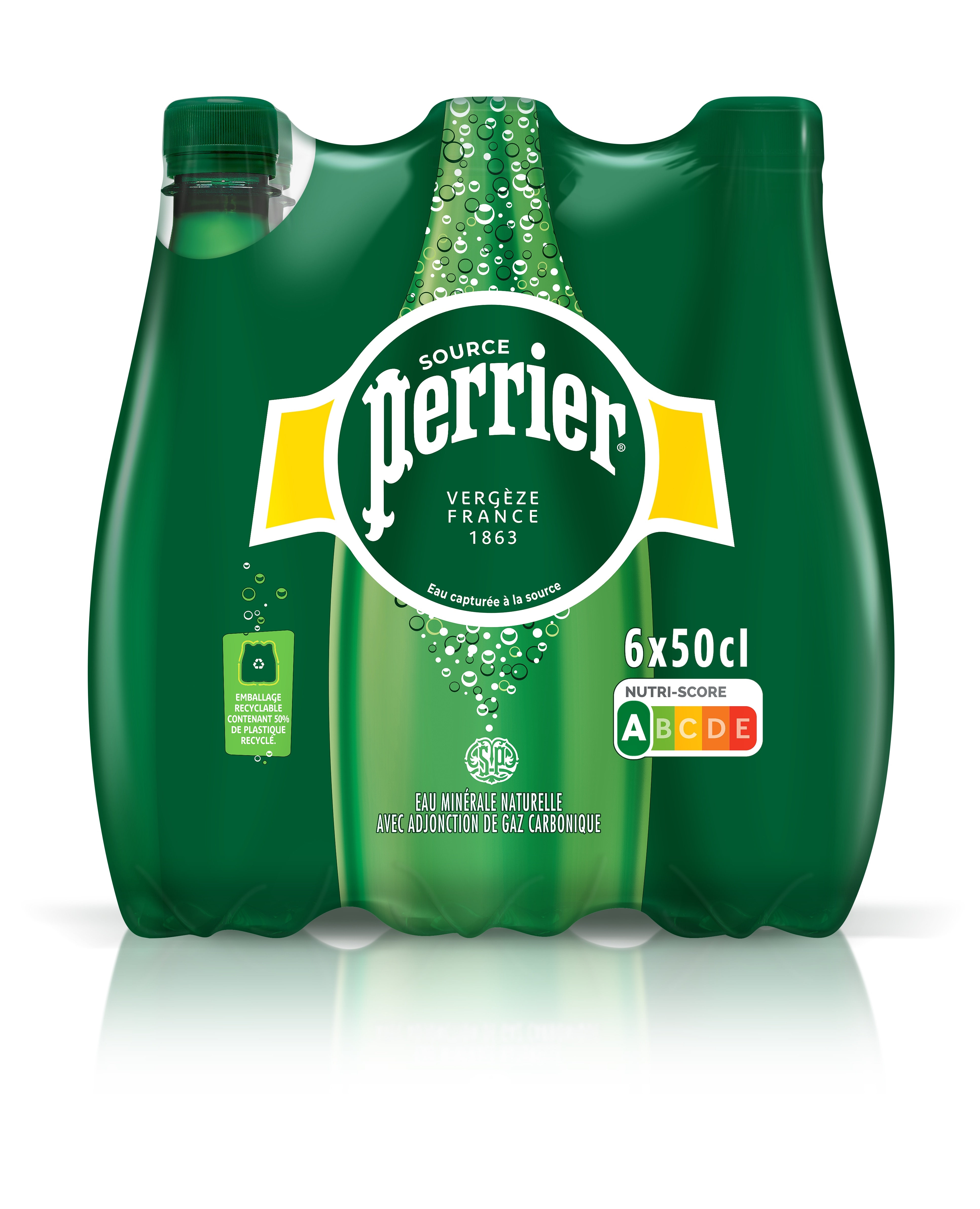 PERRIER NATURE 6x50cl PET