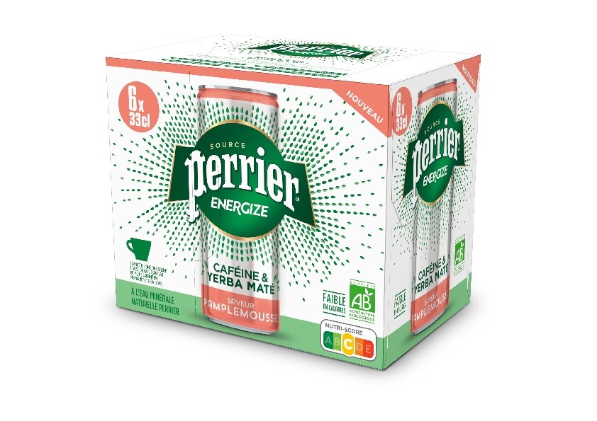 Pack 6 x 33cl Perrier Energize Pamplemousse