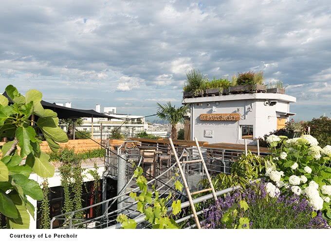 Outdoor view of bar