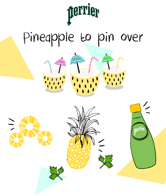 Pineapple to pin over