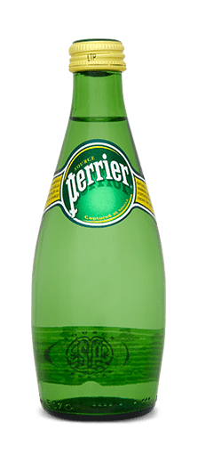 Perrier original glass bottle